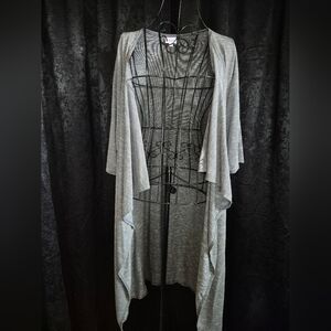 LuLaRoe Heather Gray Waterfall Cardigan